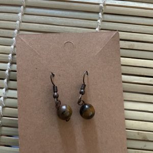 GOLDEN EYE DROP EARRINGS